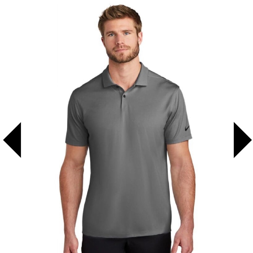NWT Nike Men’s Dry Fit Golf Polo BV6912 010 Gray Stripe Print Small Standard Fit